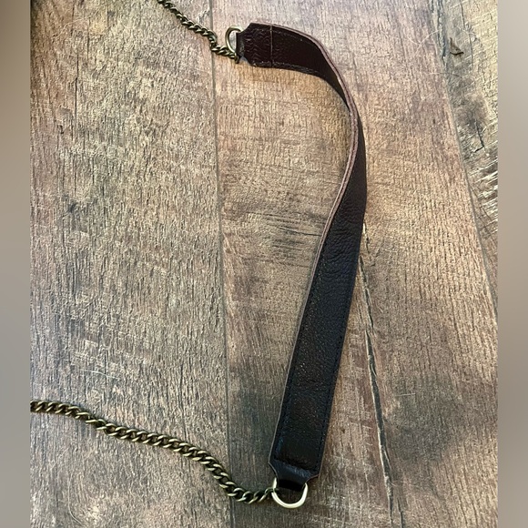 NWT Anthropologie x Jo Bags Brown Leather and Suede Tote Bag - Picture 5 of 5